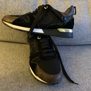 Ladies Black and Brown Louis Vuitton Sneakers size 9